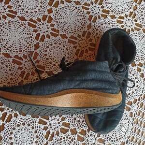 SOLE Jasper Mens 13 Dark Grey Wool Cork Chukka Boots Ankle Shoes Orthopedic M13